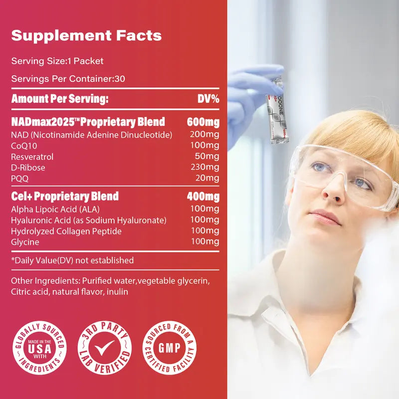 NAD+ Nicotinamide Riboside Drink Mix